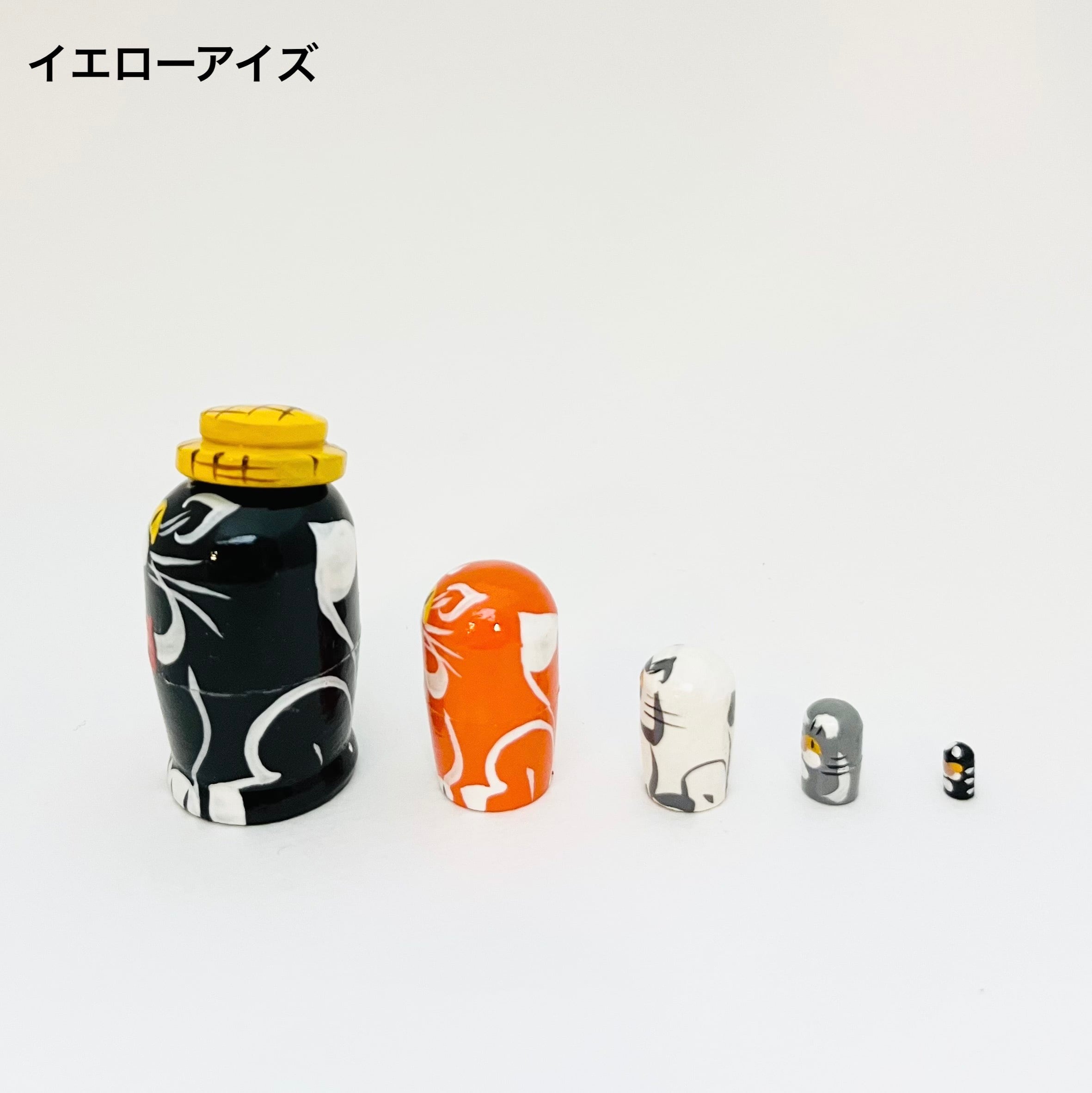 ミクロサイズマト / 麦わら帽子ネコ(5個組)