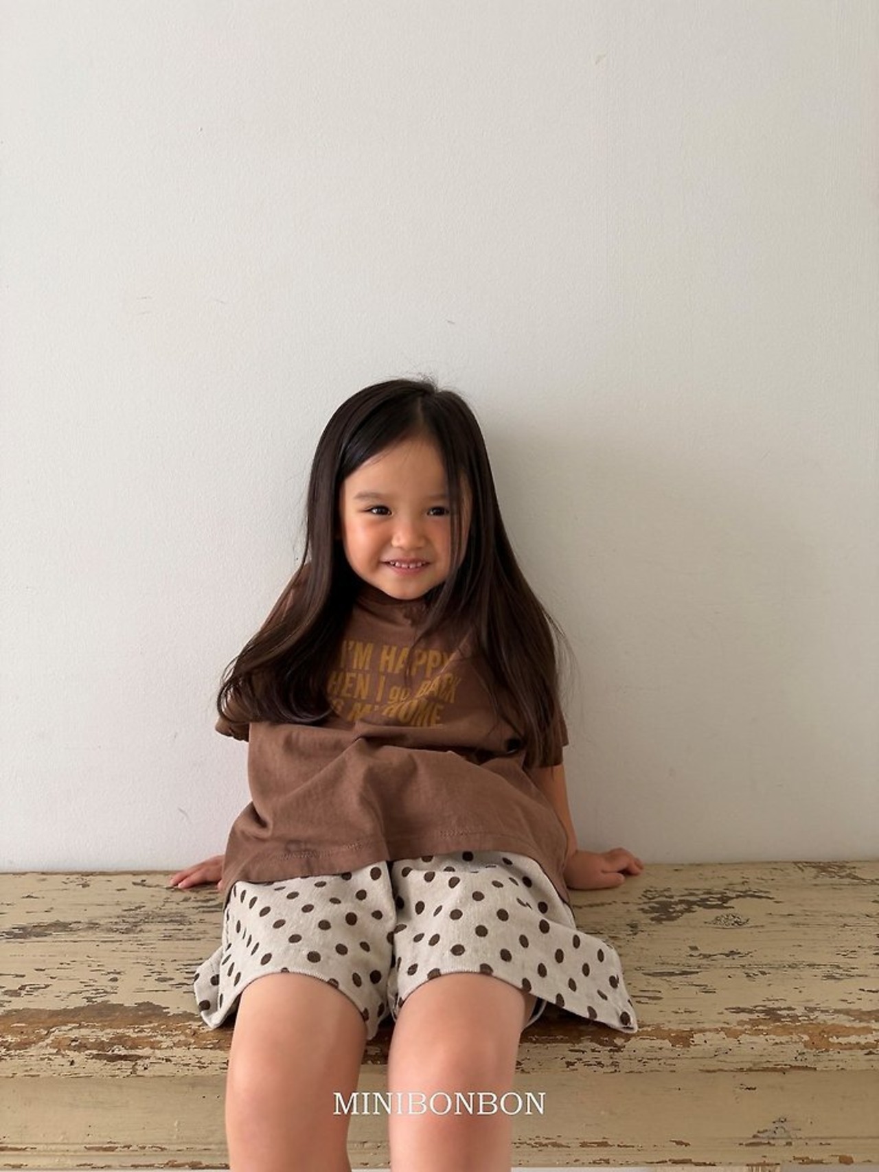 韓国子供服 / 26Autumn / 〖取寄〗minibonbon / ホームTシャツ/ キッズ服 / ジュニア服 *XS~JL*