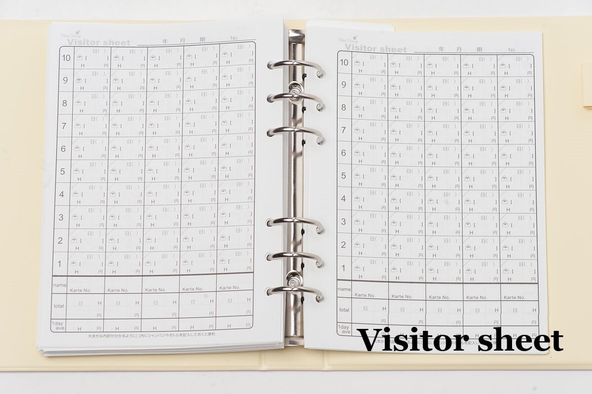 キャバ嬢必須アイテム★クラブダイアリー スタンダードSET】Club Diary / キャバ嬢 ホステス手帳 クラブ