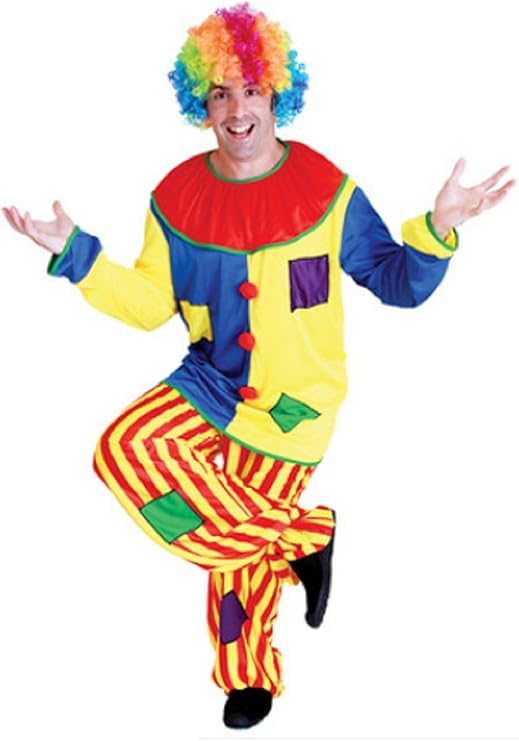 ピエロ衣装 レインボー アフロ かつら セット コスチューム 170cm