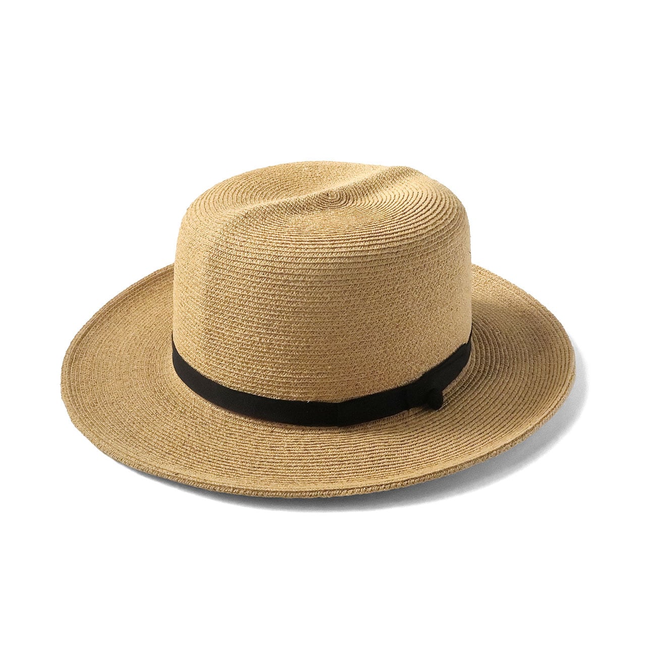 bocodeco｜Straw Wide Brim Hat -Black- | Ma'n'Ma（まんま）| 長く