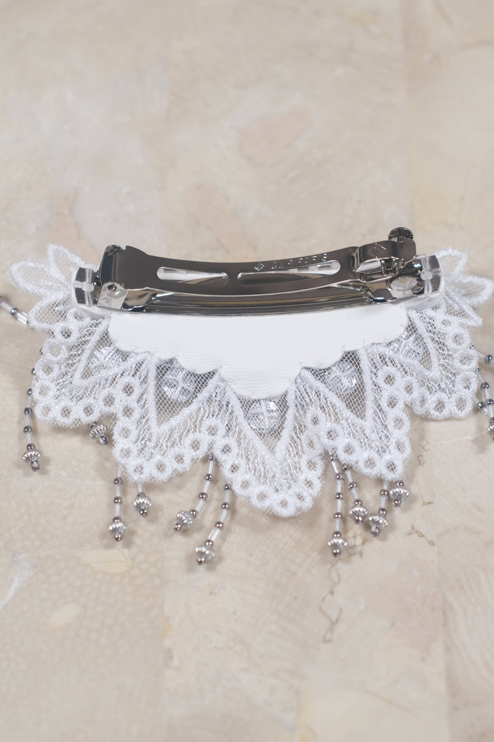 Tanaka Daisuke】Snow bijou barrette - white - | loop