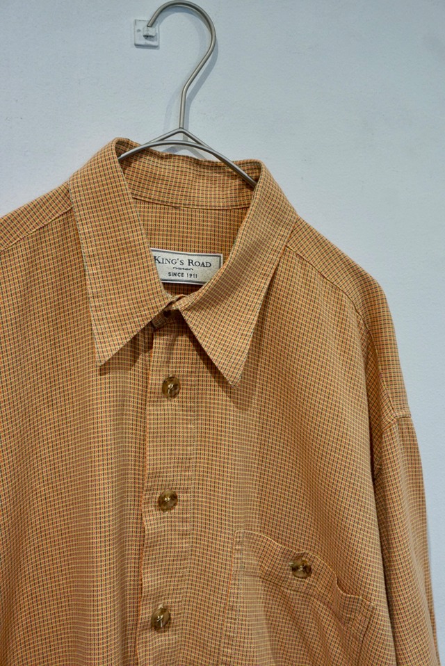 cotton plaid s/s shirt