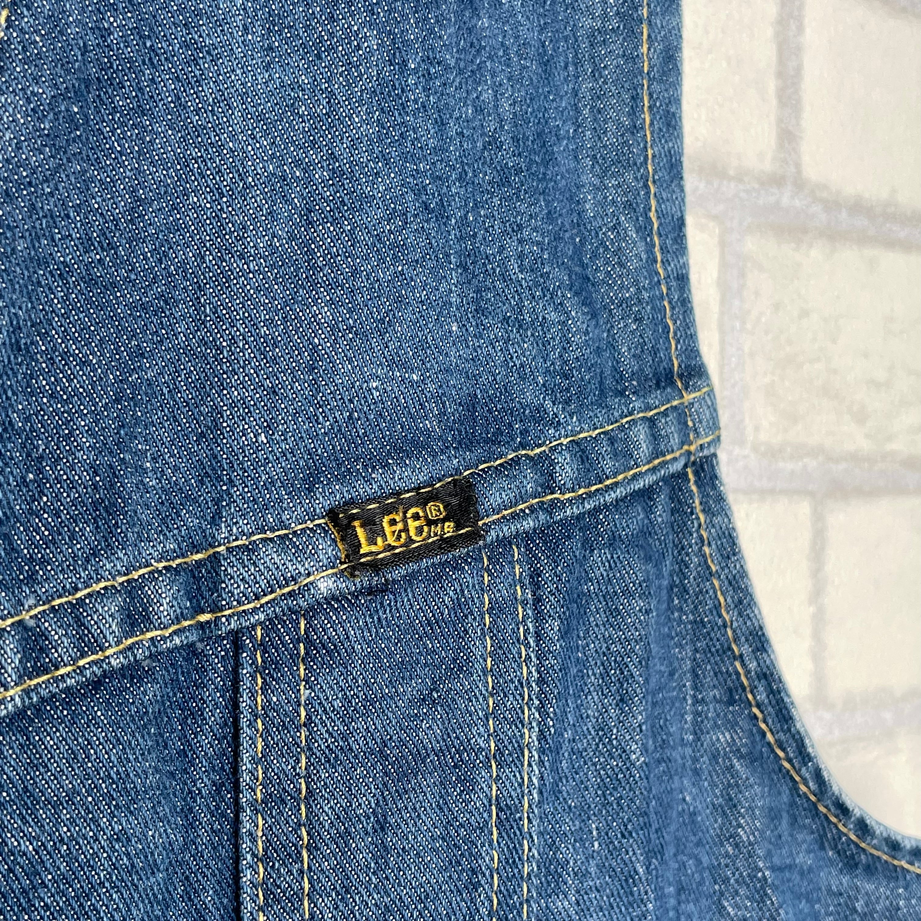 【美品】Lee デニムベスト  MADE IN USA Mサイズ ブルー