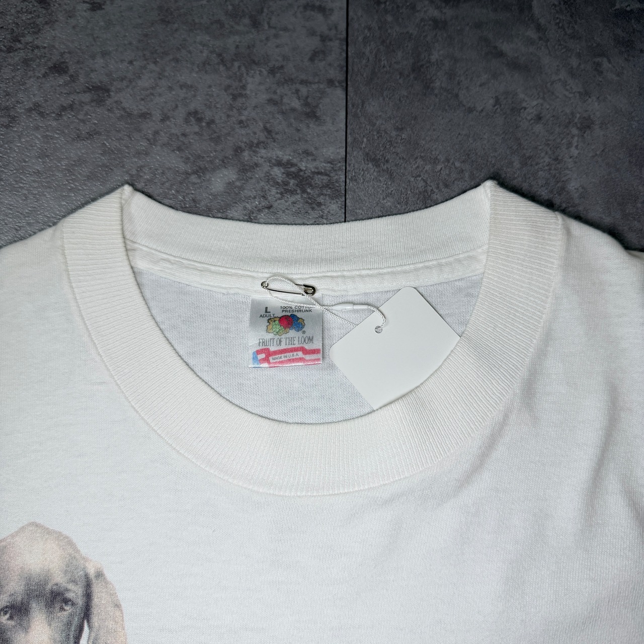 90's William Wegman "LOLITA" Printed T-Shirt USA FRUIT OF THE LOOM ART 90年代 ウィリアムウェグマン ロリータ プリント Tシャツ アメリカ ヴィンテージ ビンテージ Dog 犬 Photo フォト アート TT2026-0006 - 4