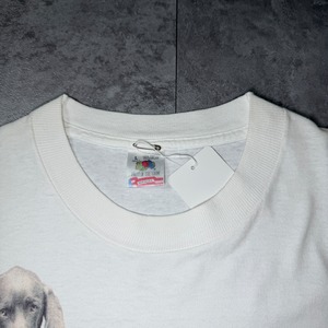 90's William Wegman "LOLITA" Printed T-Shirt USA FRUIT OF THE LOOM ART 90年代 ウィリアムウェグマン ロリータ プリント Tシャツ アメリカ ヴィンテージ ビンテージ Dog 犬 Photo フォト アート TT2026-0006