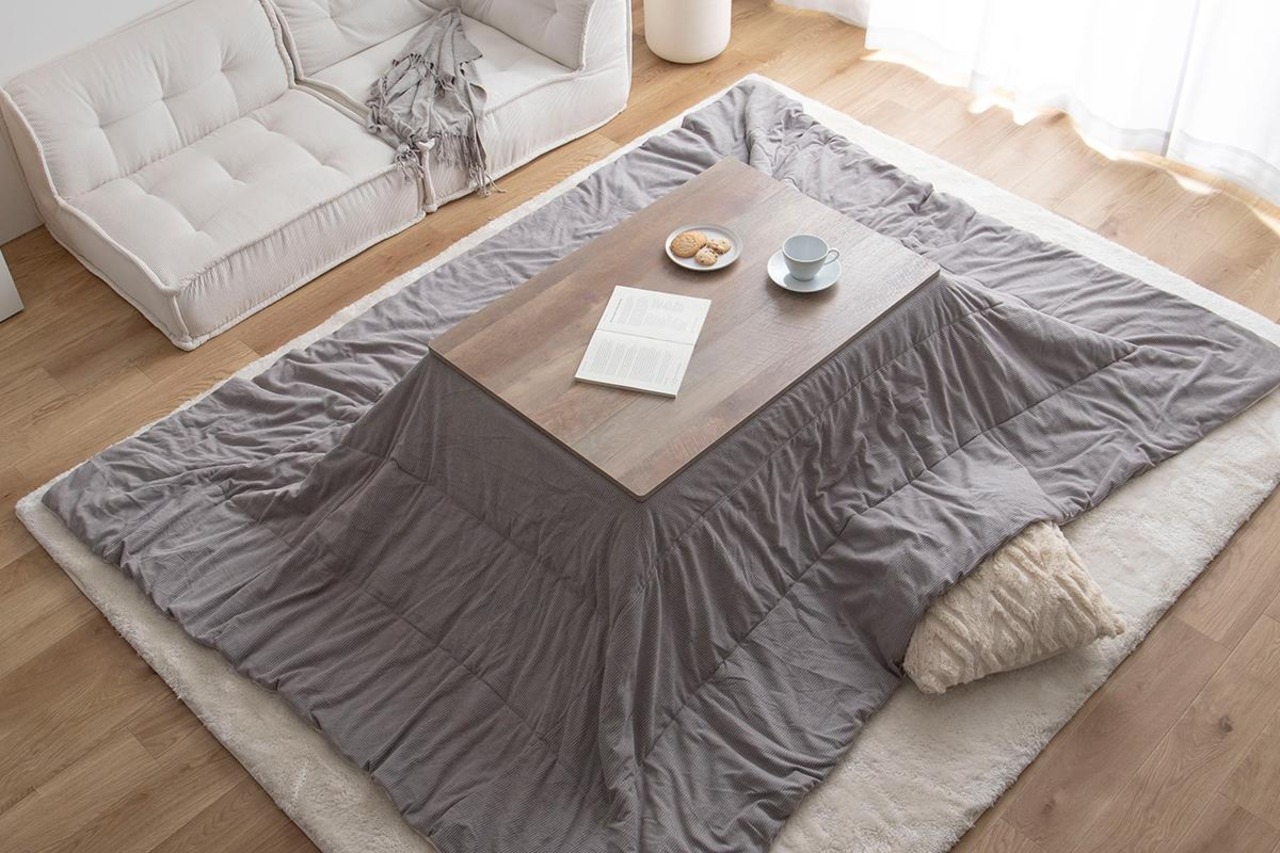 【長方形:天板 90cm×60cm】Kos こたつ&掛け布団2点セット