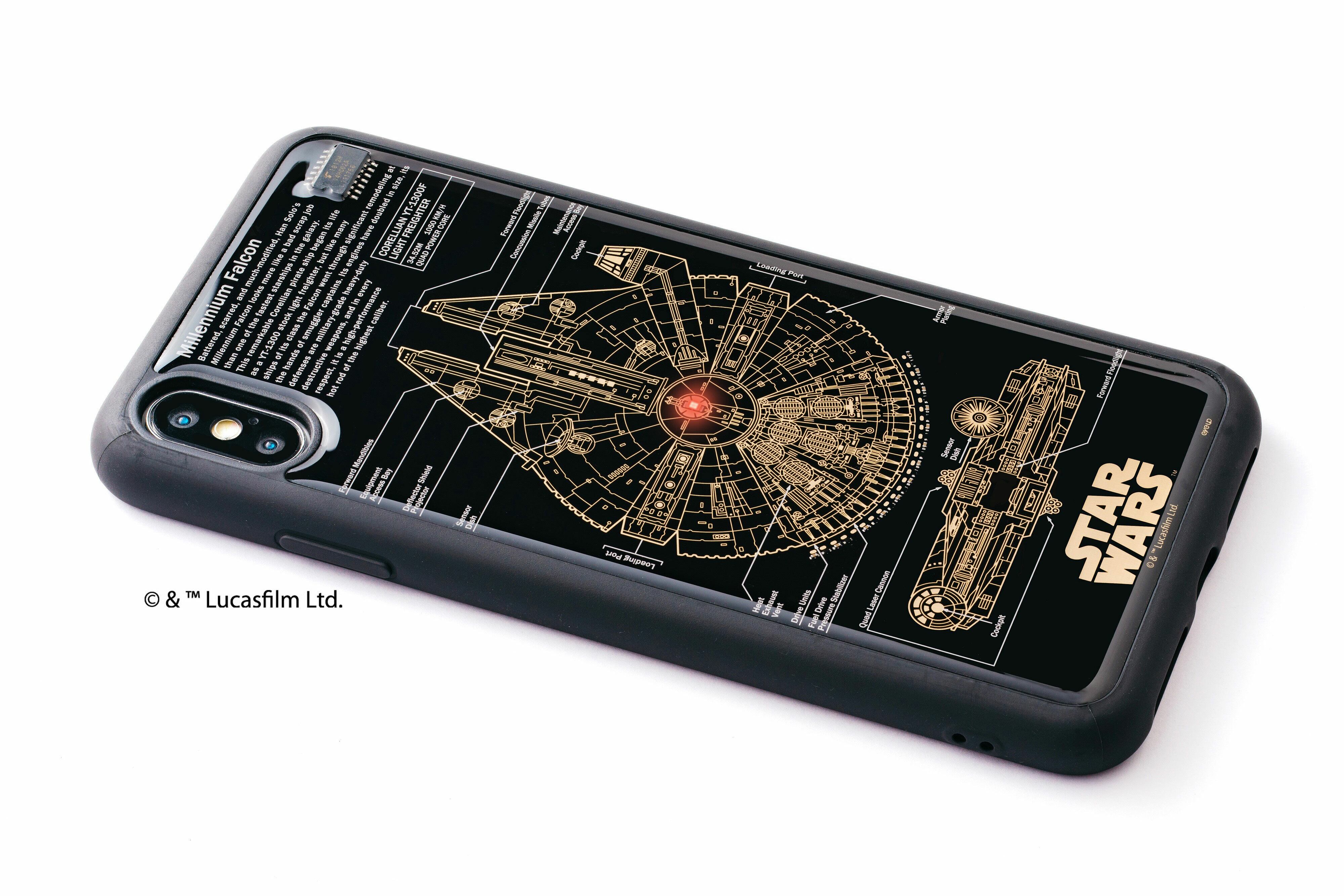 STAR WARS スター・ウォーズ グッズコレクション FLASH M-FALCON 基板アート iPhone 7/8ケース 白 F7/8W グッズ｜スター・ウォーズ公式