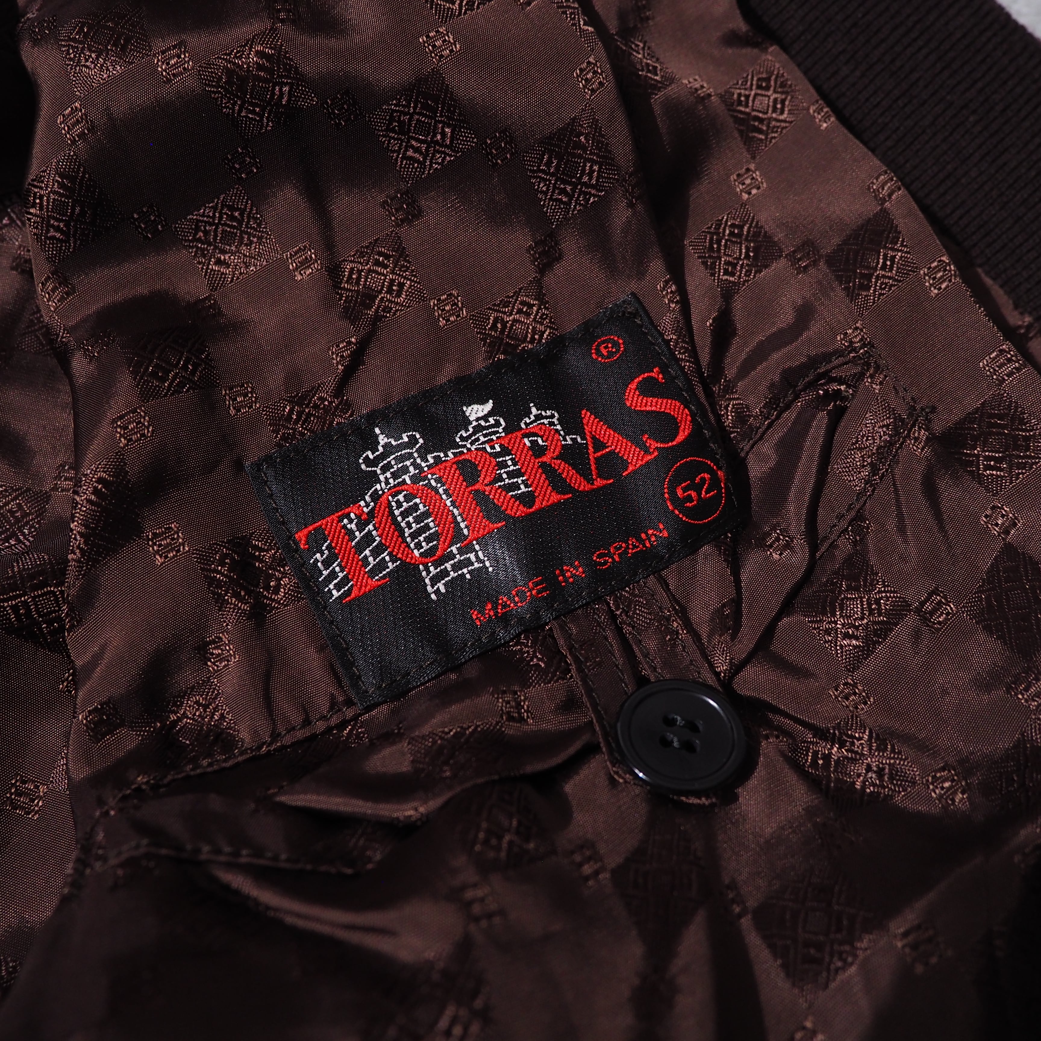 1990s ” Torras ” Special suede leather Panel combinations vintage loose Cardigan (made in Spain)