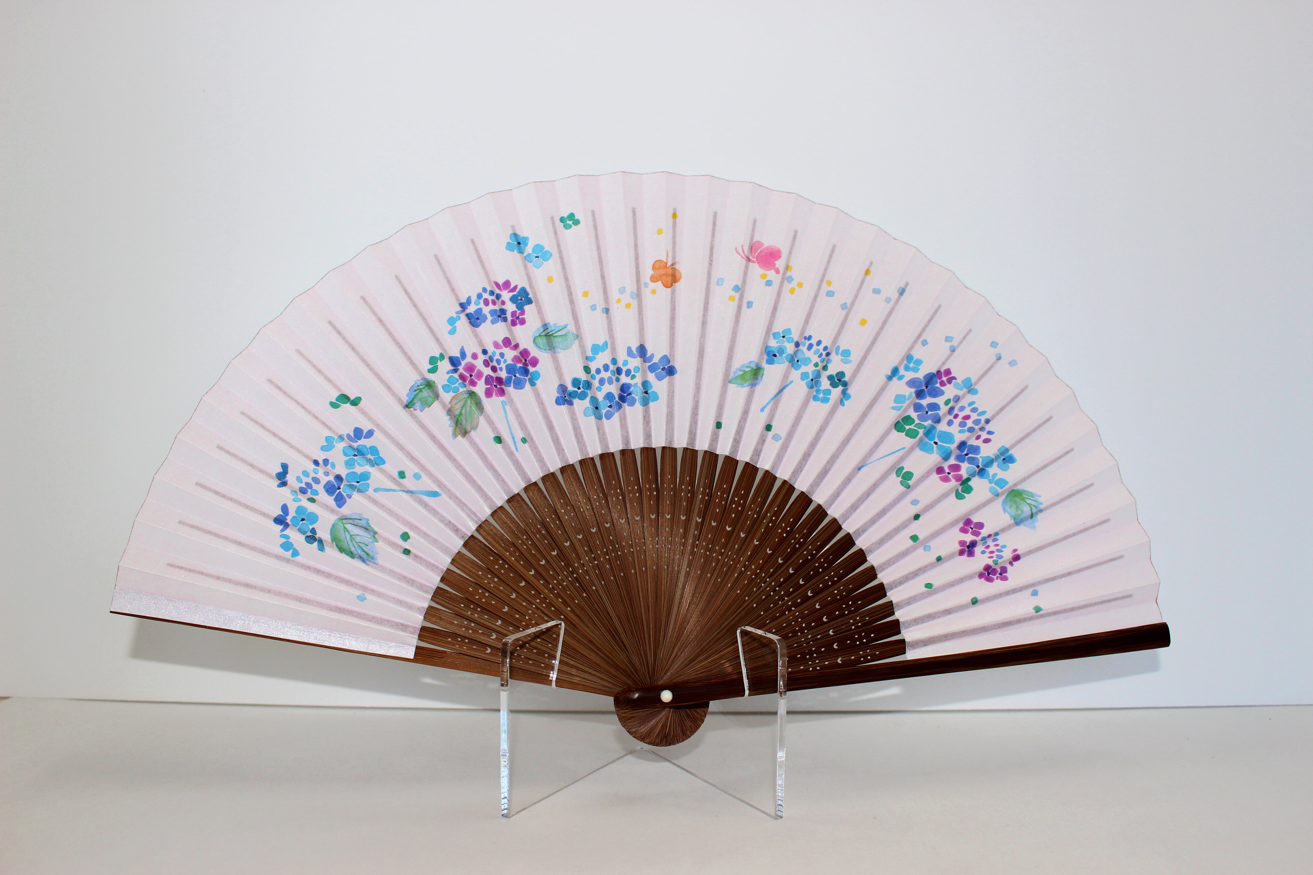 四季と彩り 紫陽花【 京扇子 】 ※送料無料 | 【京扇子】幸尚堂