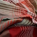 古布 木綿 布団皮 格子模様 ジャパンヴィンテージ ファブリック テキスタイル 昭和 | Japanese Fabric Vintage Cotton Futon Cover Textile