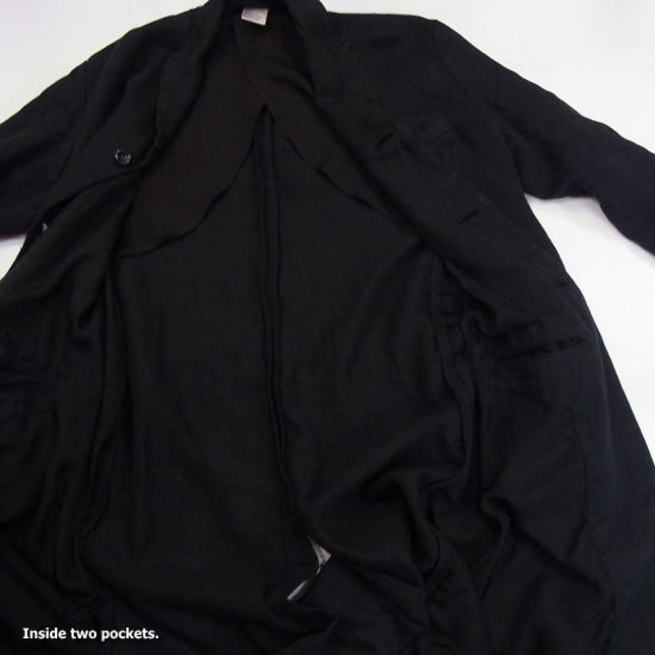 EEL(イール)　Mono-tone Coat　モノトーンコート　ブラック　E13107