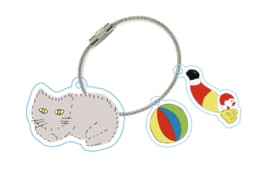 安西水丸 アクリルキーホルダー (ふわふわ)