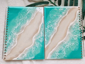 414.オーシャンレジンアート 海のノート
