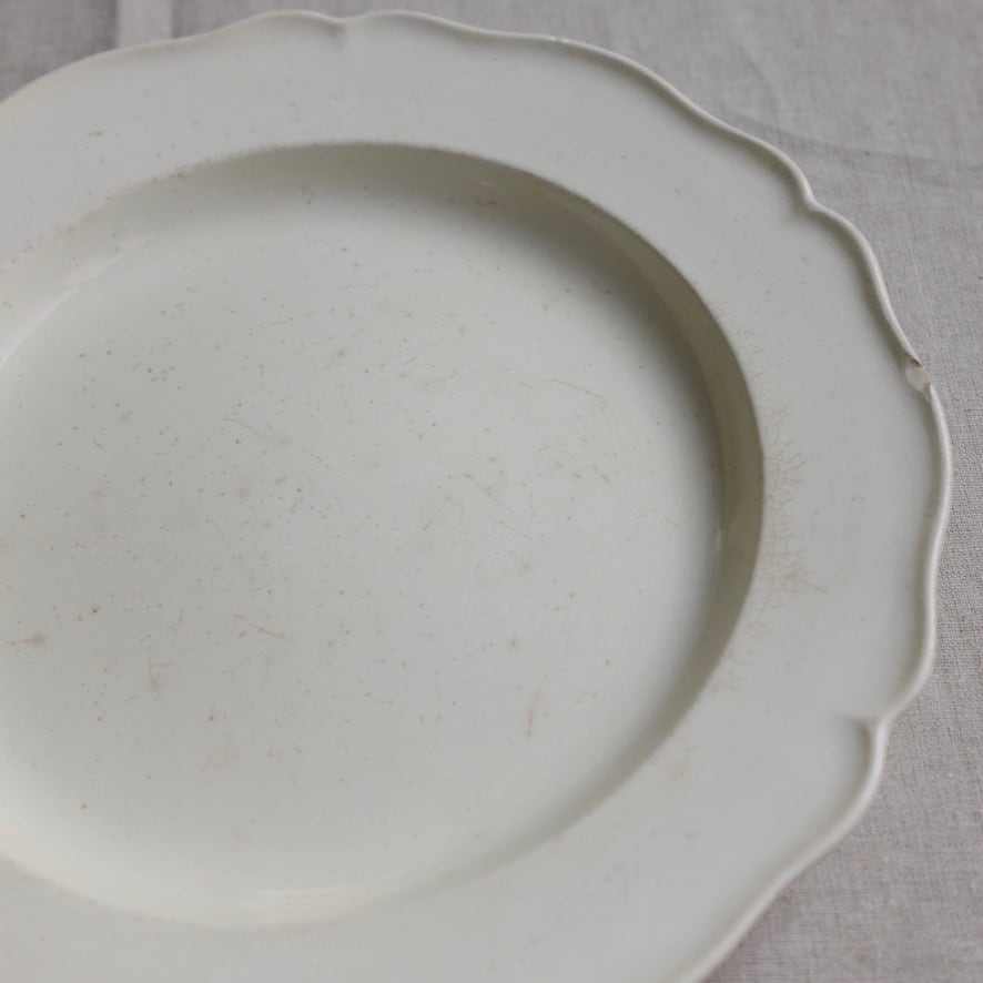 初期ウェッジウッド 手書きのリムプレート 19世紀 ◇ アンティーク