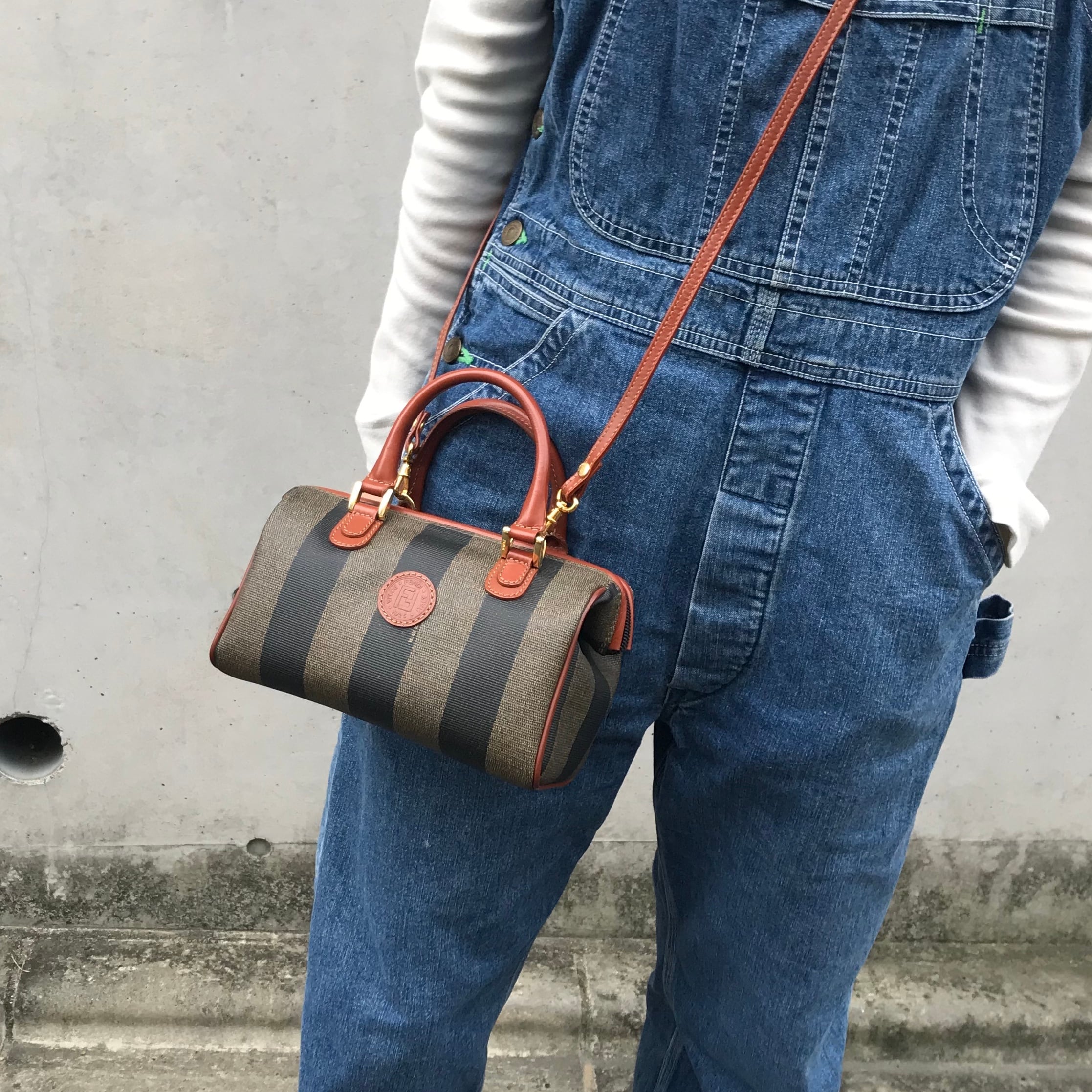 美品✨ FENDI ボストンバッグ 2way ペカン レザー 肩掛け可 ブラウン