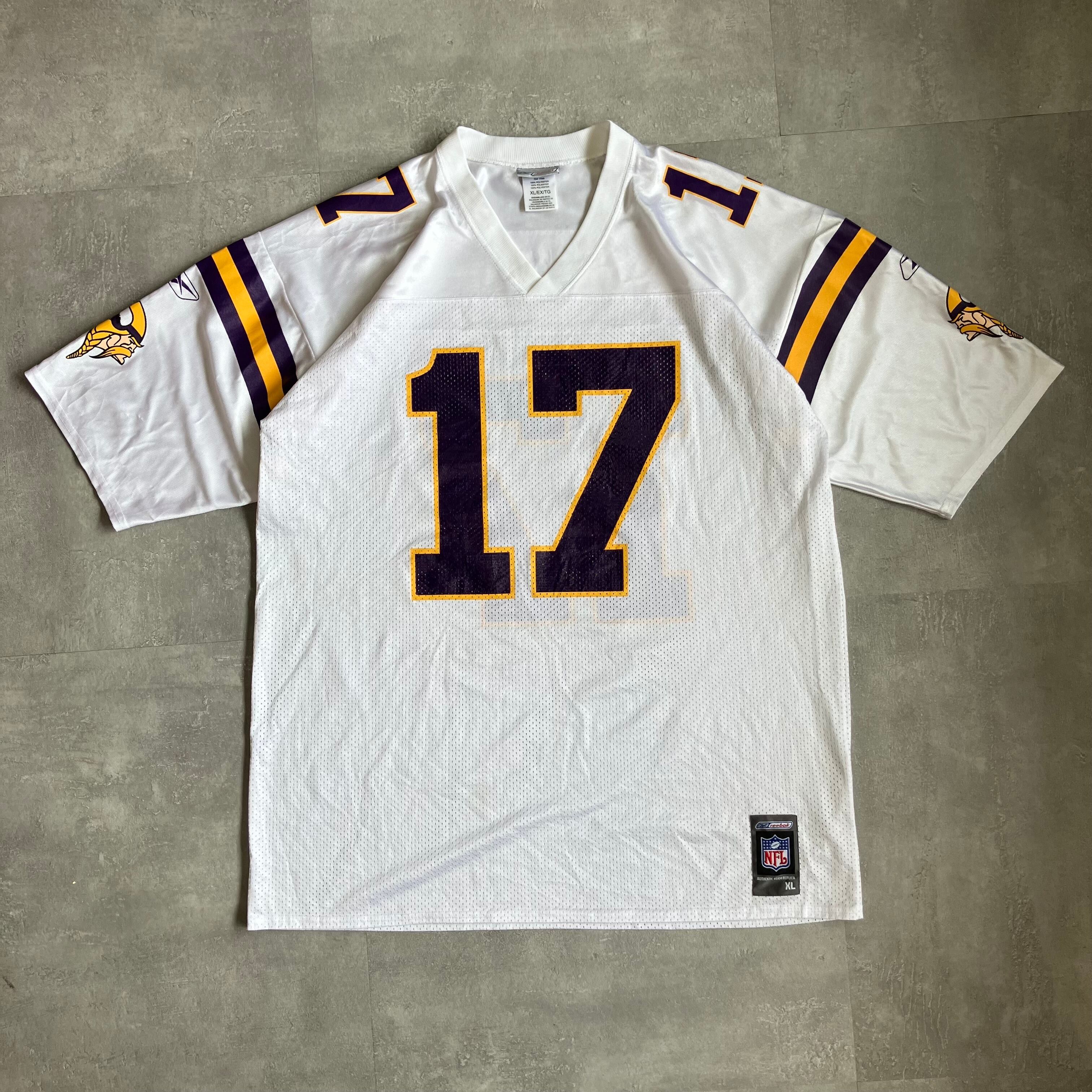 《XL size》Reebok リーボック NFL Vikings ゲームシャツ No.3568