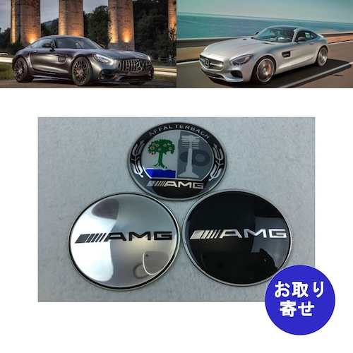 セット ステッカー デカール ///AMG ホイール ハブ Mercedes Benz メルセデス ベンツ