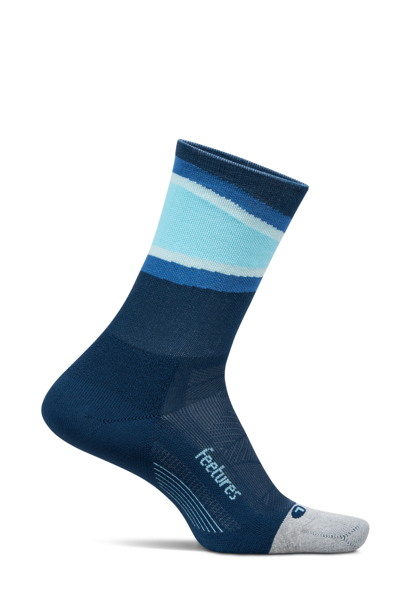 Feetures(フィーチャーズ) ELITE LIGHT CUSHION MINI CREW BlueBounce メンズレディースソックス