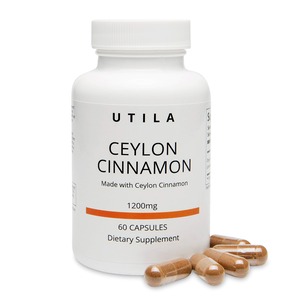 【人気】シナモンパウダー セイロンシナモン 1カプセルに600mg 60カプセル入り Ceylon Cinnamon Supplement [並行輸入品]