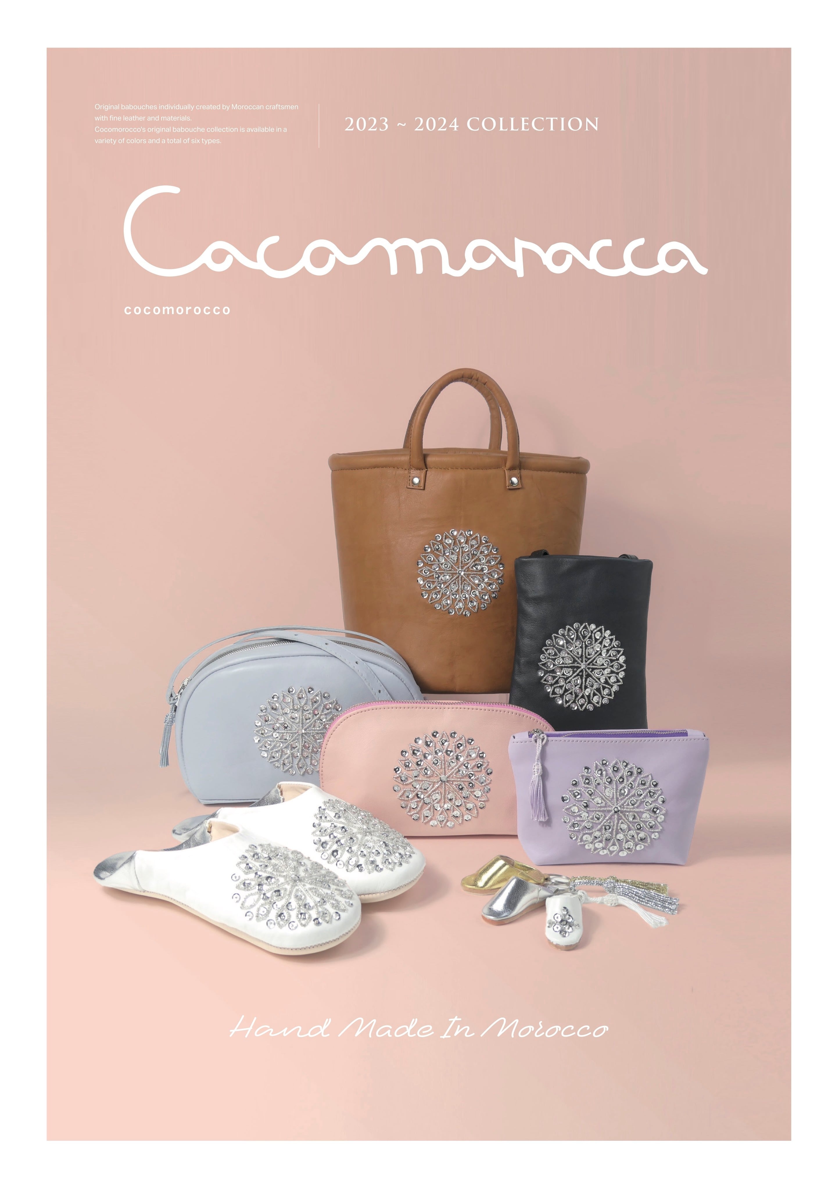 ブラック レザー ショルダー バッグ（スパンコール&ビーズ刺しゅう