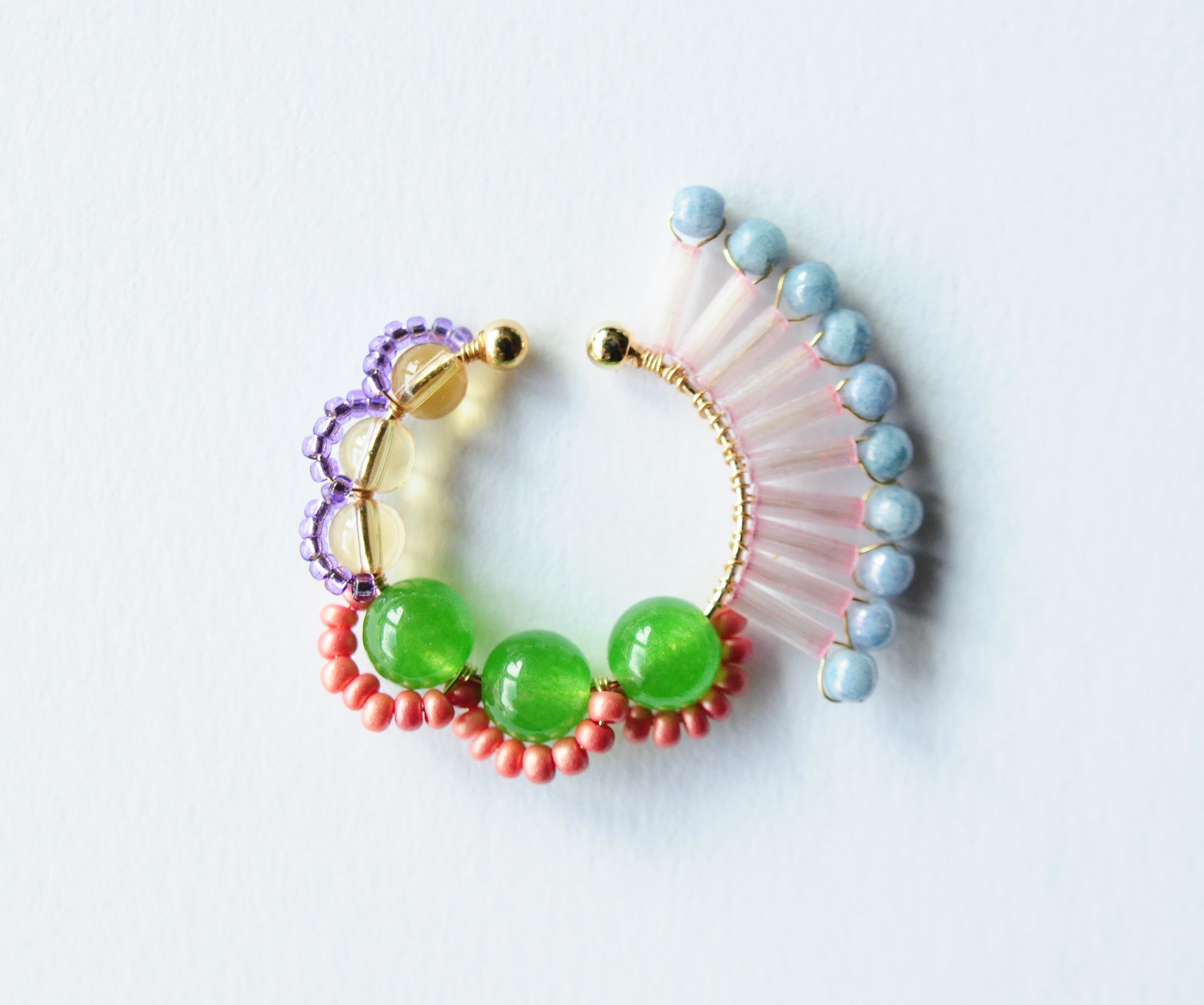 <Rollo~イロヅクビジュー~>イヤーカフ『 ハミングバード/hummingbird 』<P>