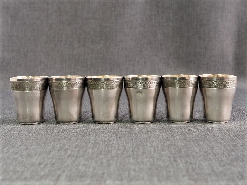 フランス 蚤の市 カップ 3個セット シルバープレート ブロカント フラ