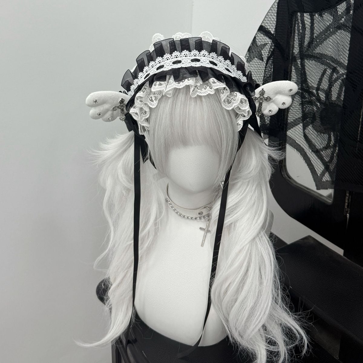 地雷系天使の翼レースヘッドドレス | Maiden's Rêve
