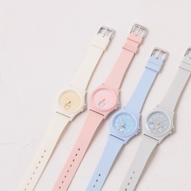 【メール便送料無料】腕時計 レディース ちいかわ chiikawa 正規品 ハチワレ うさぎ 子供 小学生 中学生 高校生 PVCウォッチ かわいい キャラクター プレゼント 新生活 新入学 通勤 通学 zk078 CKW001