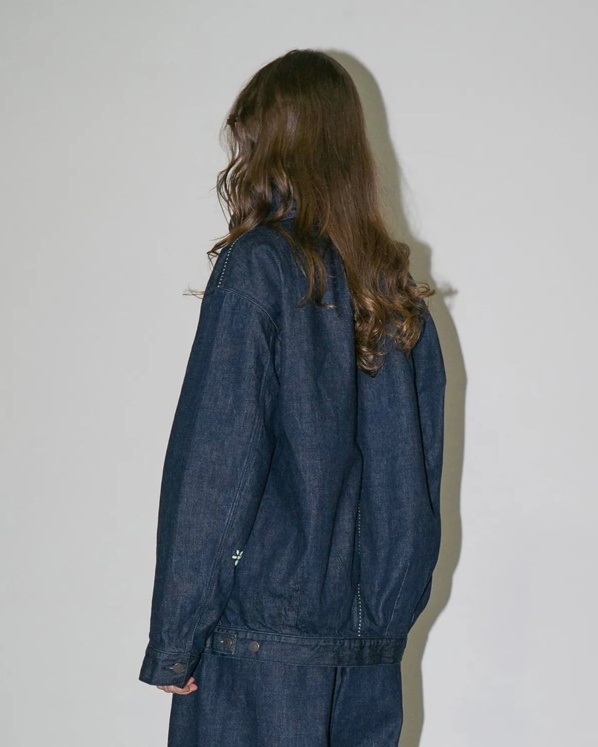 my beautiful landlet 12.5oz DENIM ZIP JACKET - One Wash BLUE-OW | nua