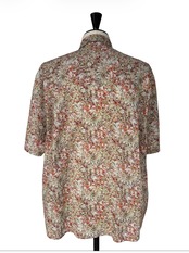 【 HeArT&Co. (ハートアンドコー) 】 半袖 LIBERTY生地シャツ 日本製