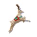 Christmas Reindeer Rhinestone Brooch
