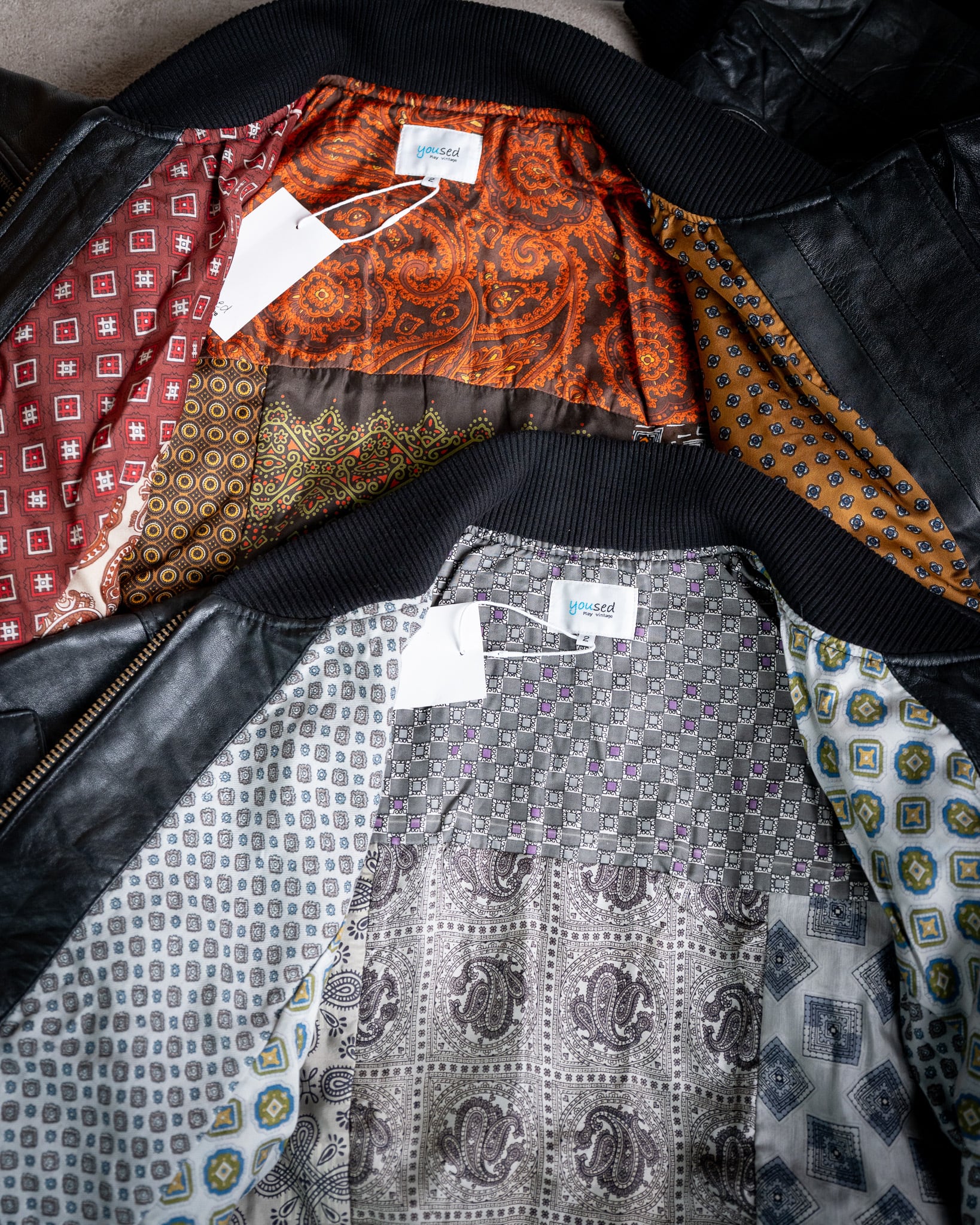 yoused】CANADIAN FLIGHT LEATHER JACKET ユーズド リメイク