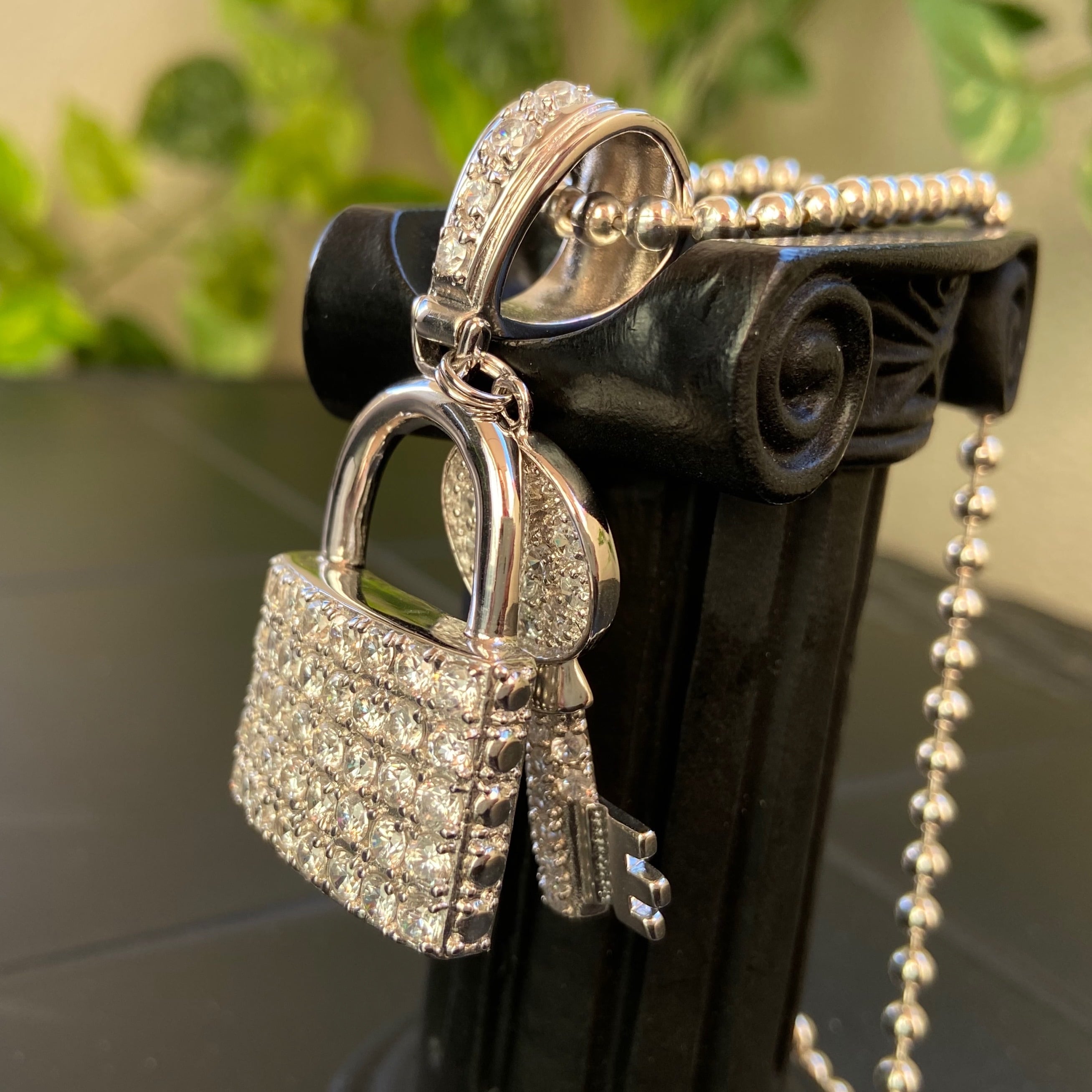 かぎ大＊New York/USAインポートペンダントトップ｜BIGカギ・KEY CZ