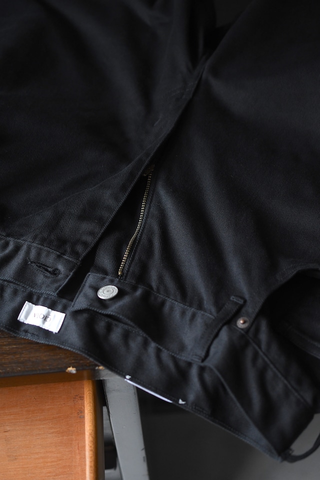 CIOTA / Cotton Twill Football Oval 5 Pocket Pants (Black)