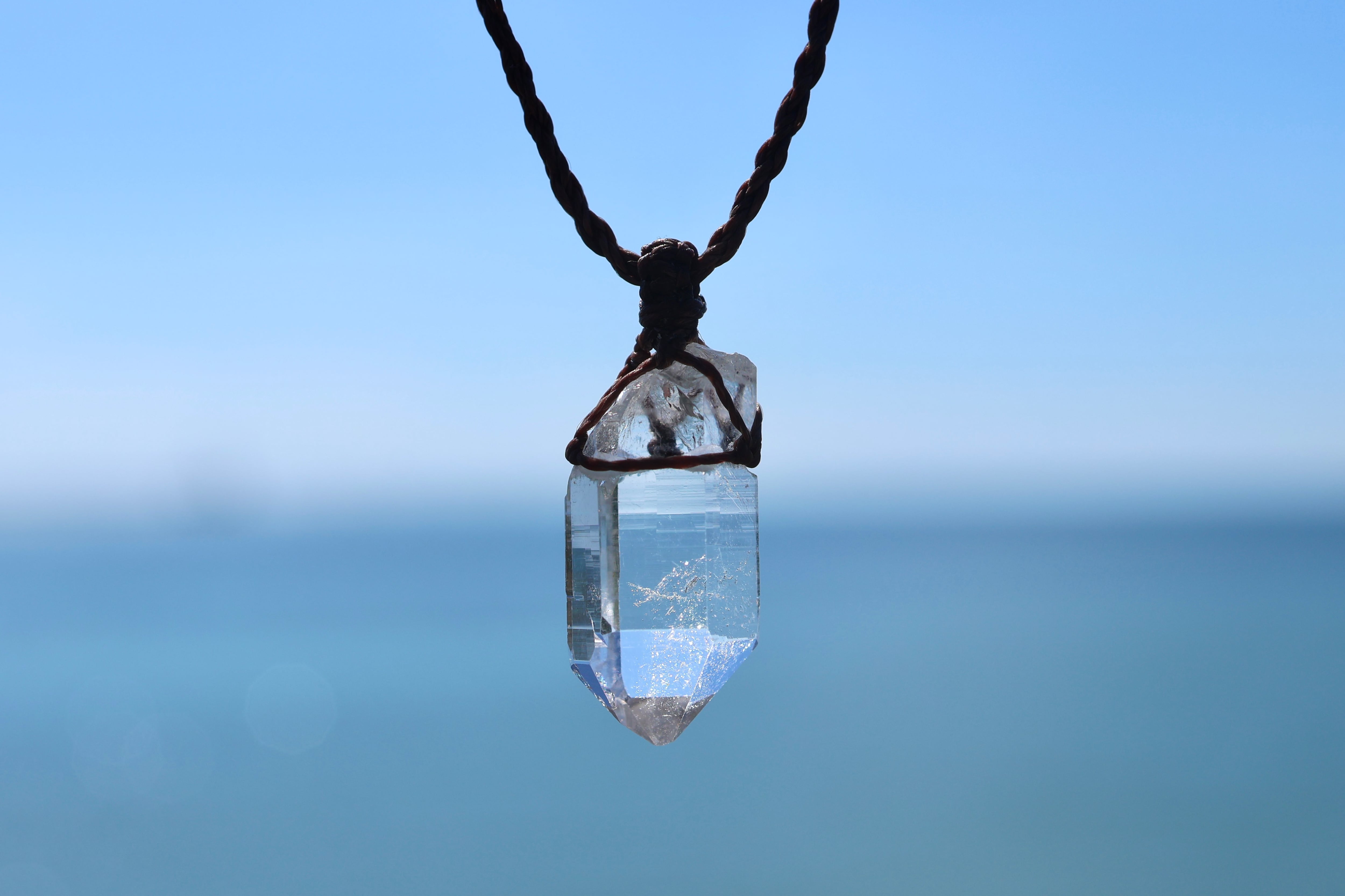 ヒマラヤ水晶ネックレス マニハール産