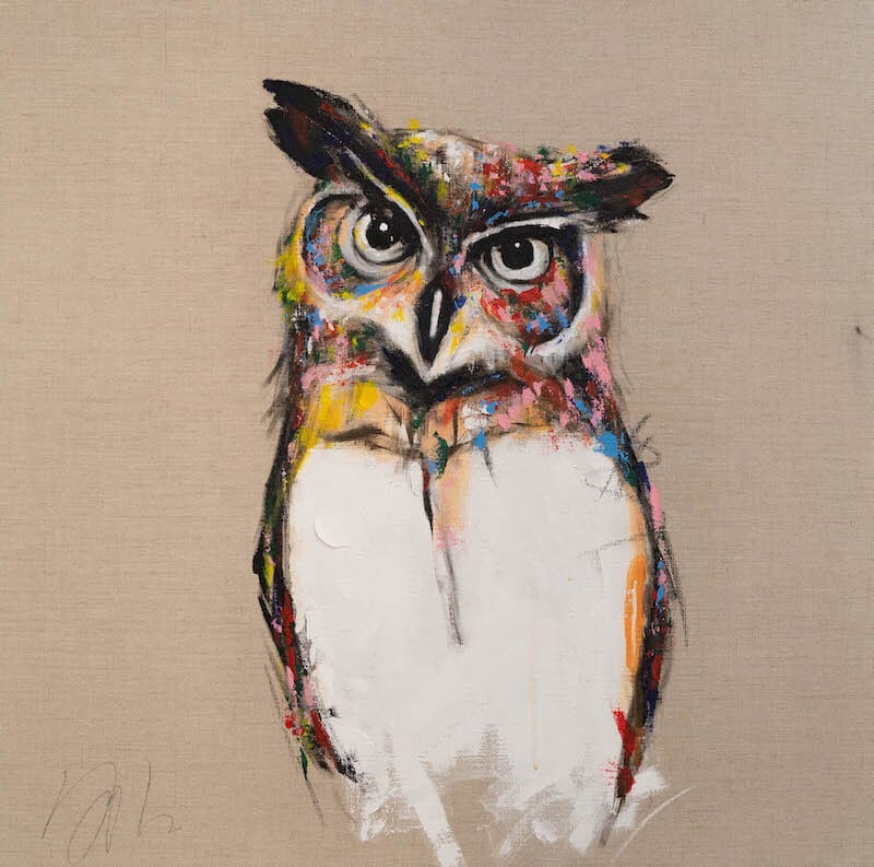 owl / フクロウ / 梟の現代アート作品 絵画販売 | TOMOYA OFFICIAL