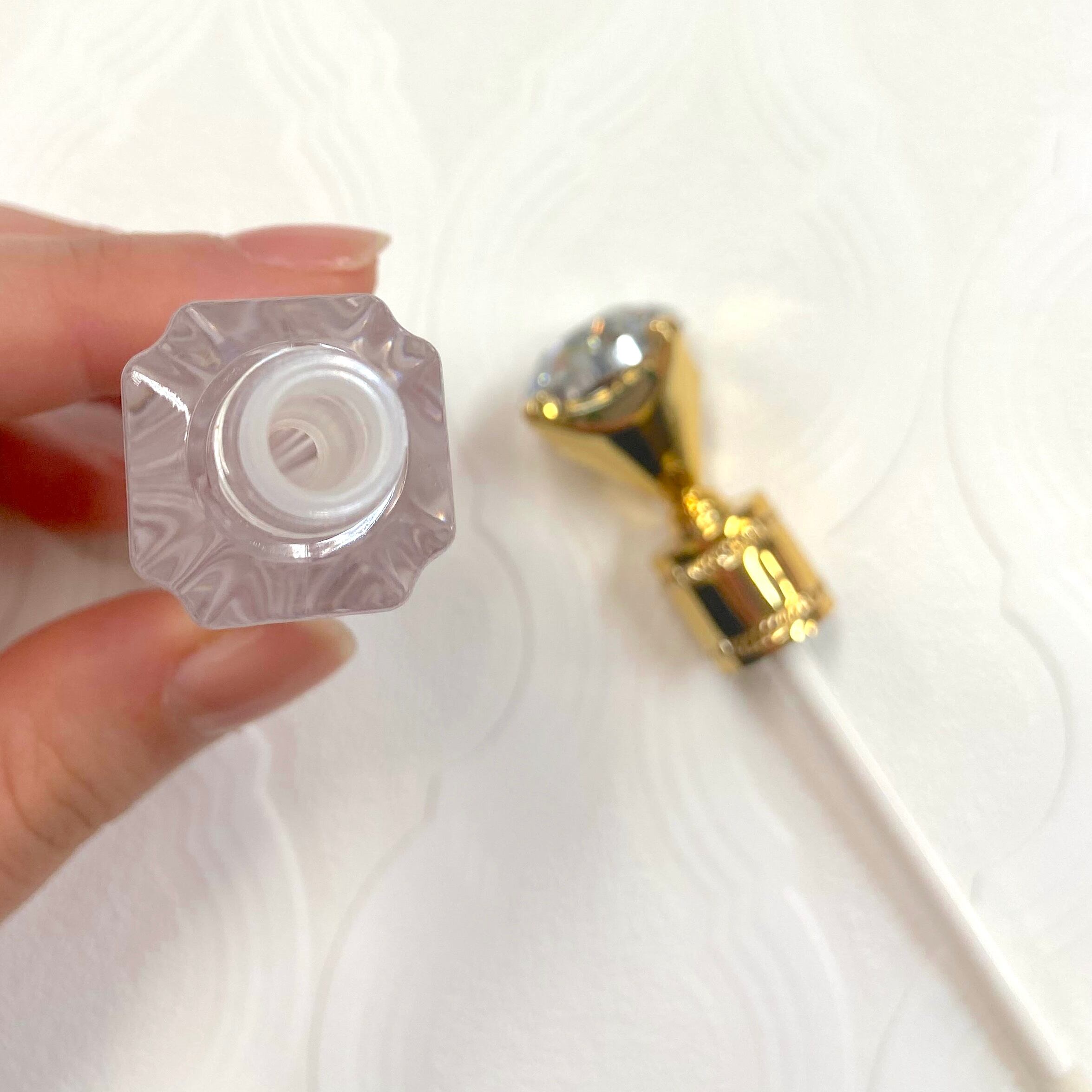 ダイヤカット リップグロス 詰替容器】3ml プラスチック クリア