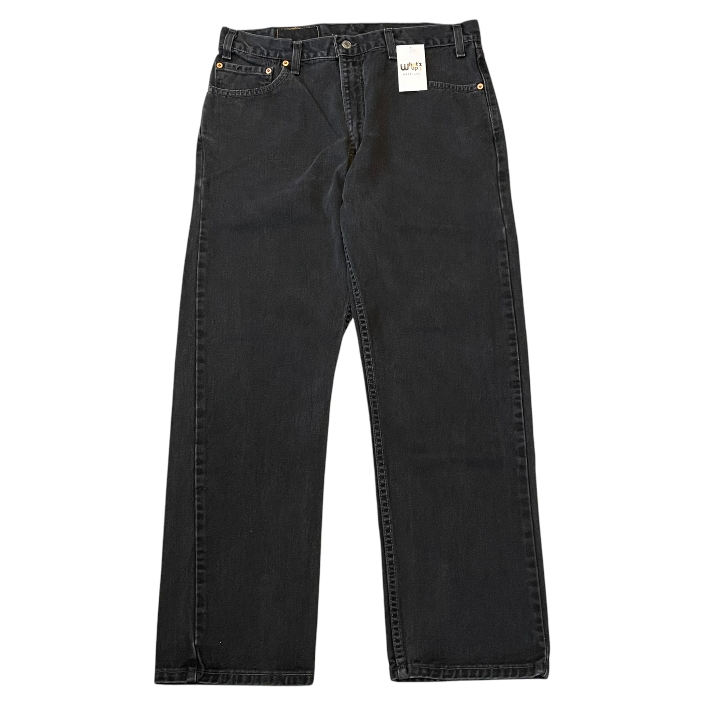 2000s Levi's 505 "36×30" overdye black denim pants