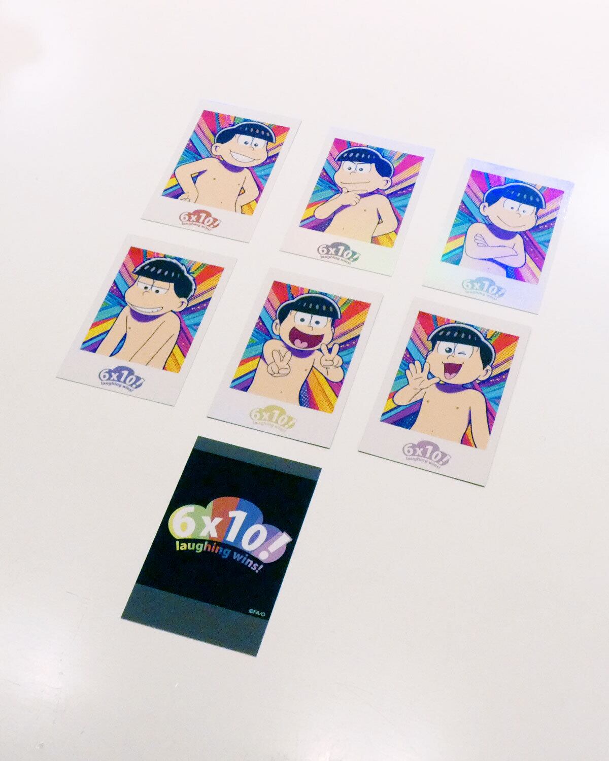 おそ松さん10周年記念POPUP】ホログラムチェキ風カード B 全6種