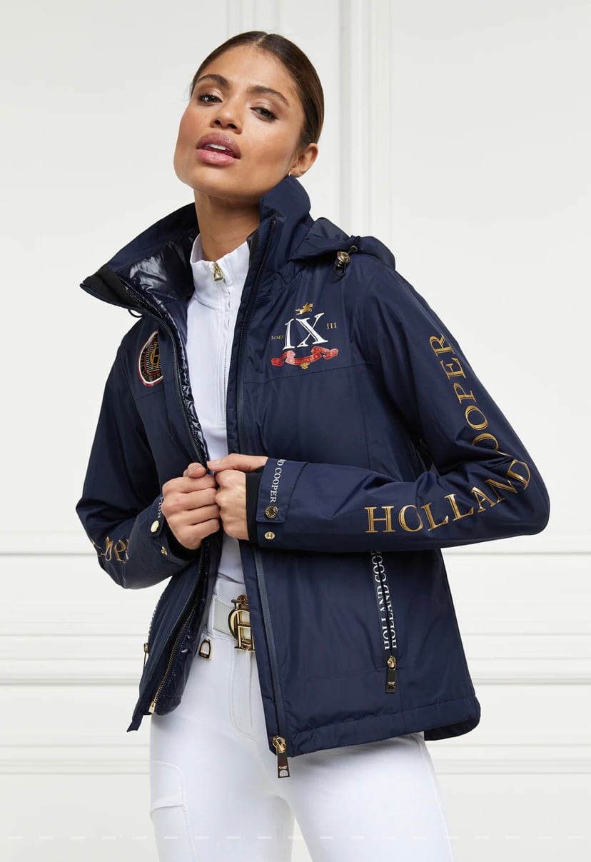 完全防水2wayマルチレインコート ベスト レディース ダークネイビー Holland Cooper 乗馬用品店レクシア