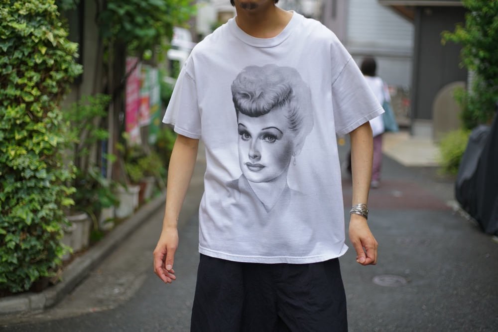 I LOVE LUCY] Vintage Print T-Shirt [1990s-] Vintage Print T-Shirt