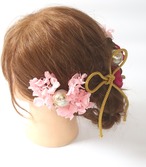 成人式　ウエディング　バーガンディ×ピンクアジサイ