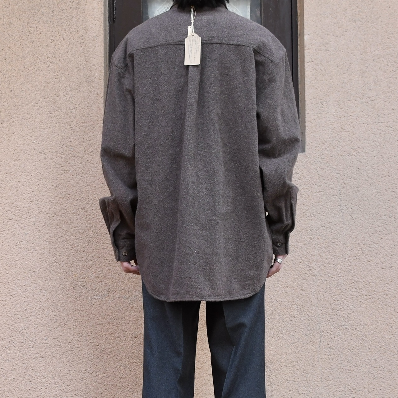 brown heavy chamois shirt