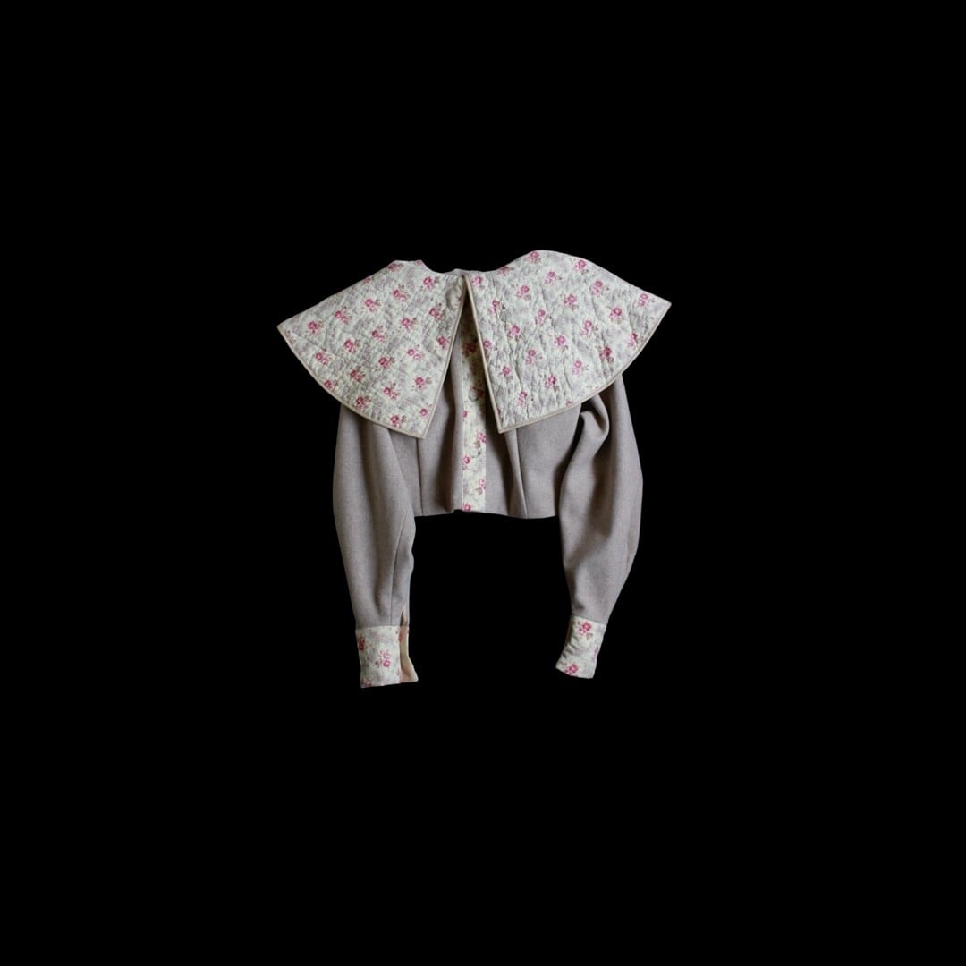 Re; project / Big Collar Short Wool Combi Jacket / 1970s / France