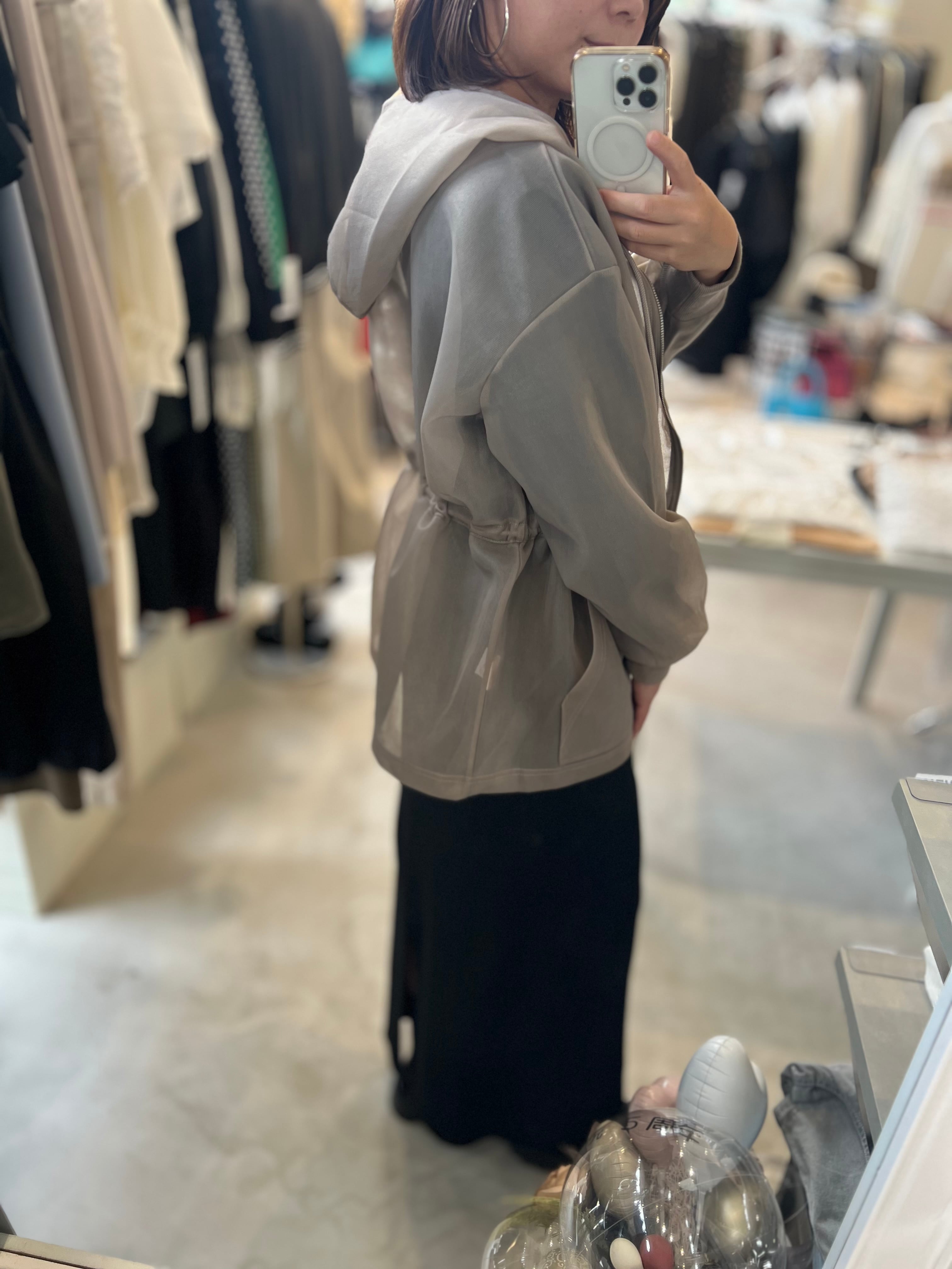 【 SELECT】シアーダンボールZIPフーディー 25-0627