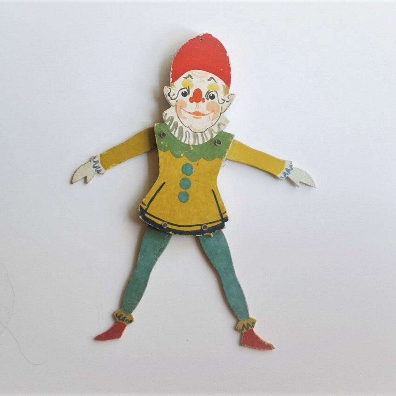 古いハンペルマン人形 道化師 ジャンピングジャック ひもなし