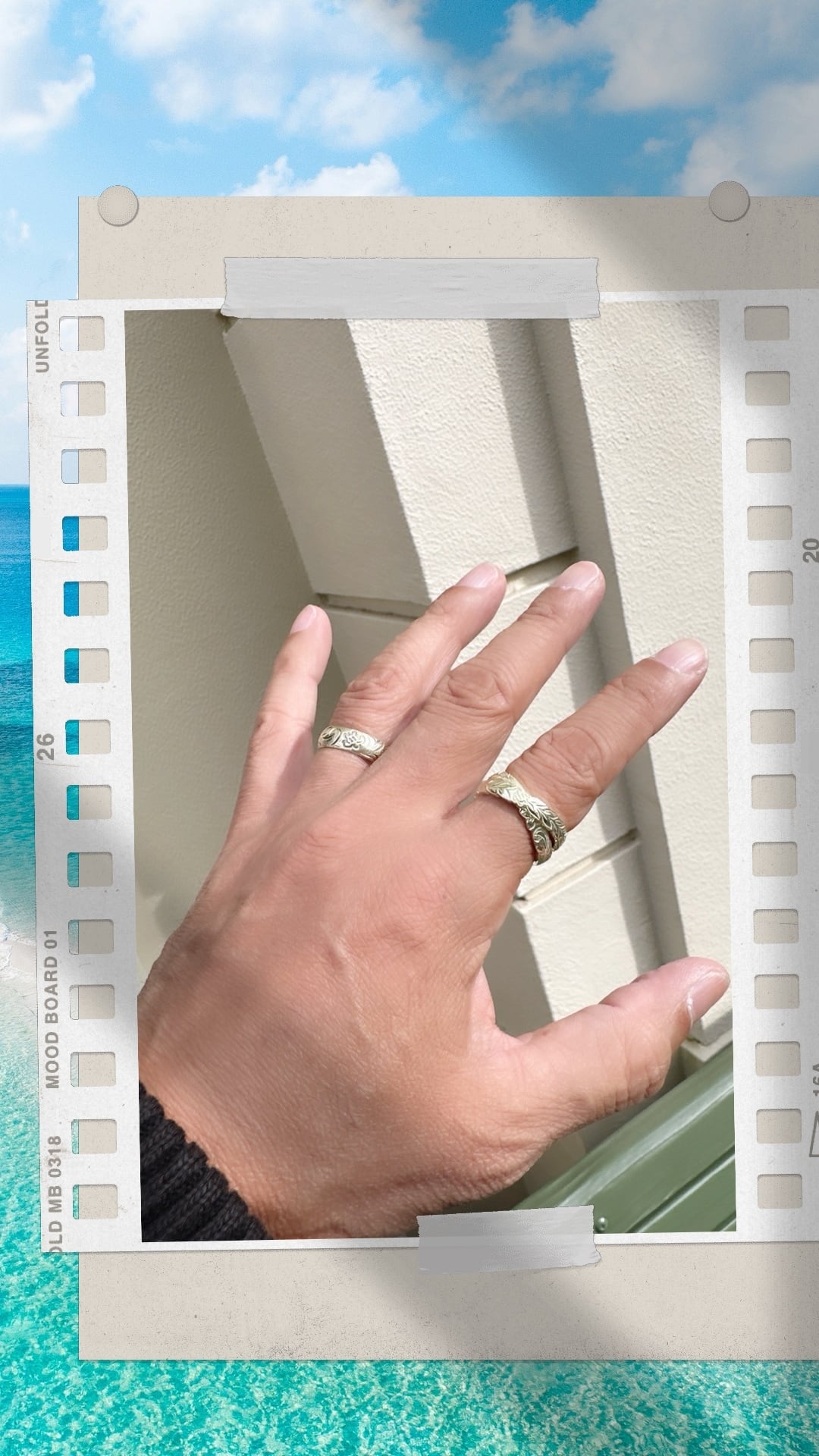 9th anniversary double ring ～greengold～￥14,000+tax