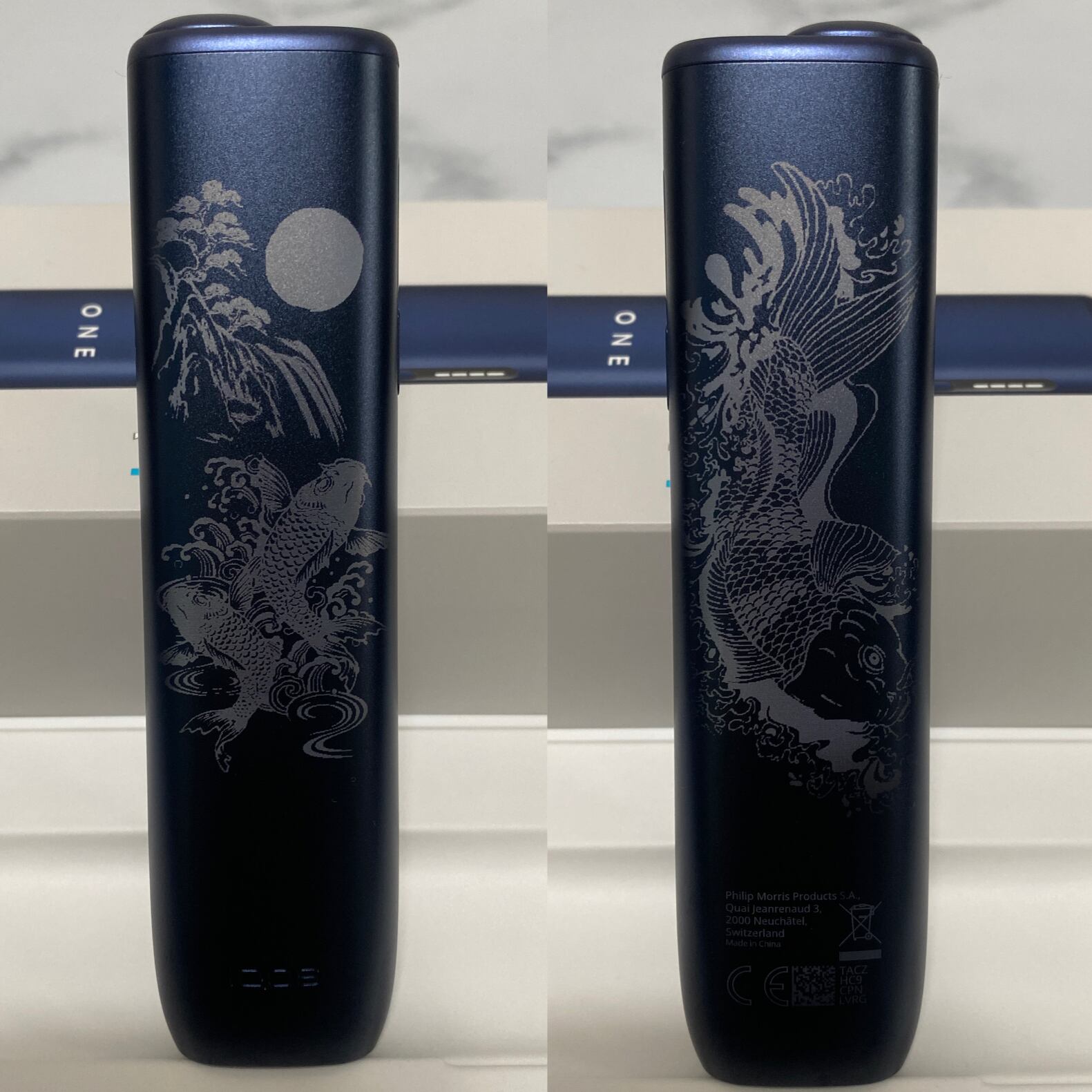 風神 雷神 龍 デザイン レーザー加工 iQOS ILUMA i ONE アイコス