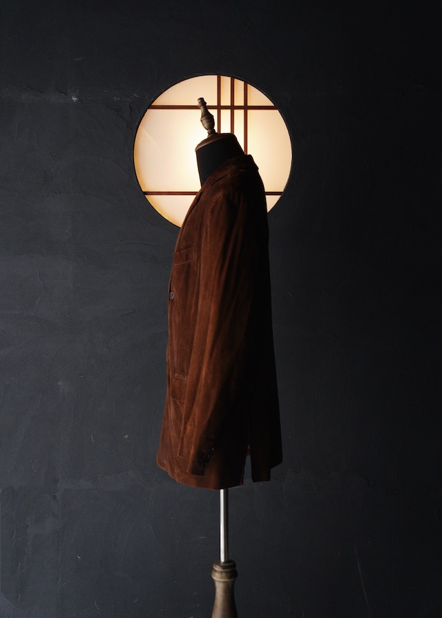 90's HELMUT LANG suede leather 3 button tailored jacket